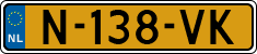 License plate of the Netherlands, Cars