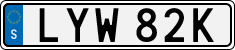 License plate of Sweden, Regular plates