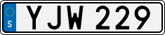 License plate of Sweden, Regular plates