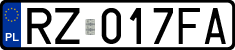 License plates of Poland, Regular car plates