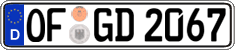 German license plate, Regular plates