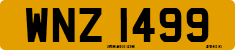 License plate of the United Kingdom, Northern Ireland (1966)