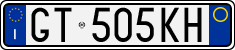 License plate of Italy, Cars (1994 year series)