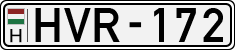 license plates of Hungary, Cars (1990)