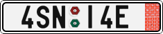 License plate of the Czech Republic, Export transit plates