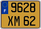 French license plate, FNI