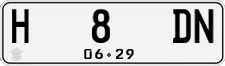 License plate of Indonesia, Regular plates