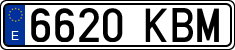 License plates of Spain, Ordinary (2000)