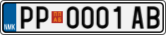 License plate of North Macedonia, Regular plates (2012)