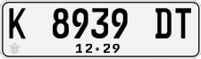 License plate of Indonesia, Regular plates