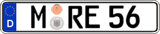 German license plate, Regular plates