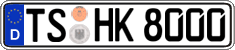 German license plate, Regular plates