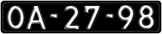 License plate of Portugal, Regular plates