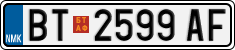 License plate of North Macedonia, Regular plates (2012)