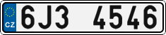 License plate of the Czech Republic, Cars (2001)