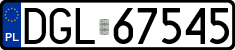 License plates of Poland, Regular car plates