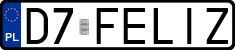 License plates of Poland, Vanity Plates