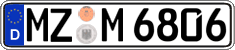 German license plate, Regular plates