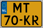 License plate of the Netherlands, Motorcycles