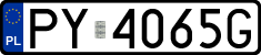 License plates of Poland, Regular car plates