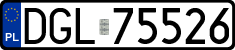 License plates of Poland, Regular car plates