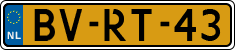 License plate of the Netherlands, Heavy Commercial Vehicles (1994 system)
