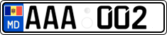 License plate of Moldova, Cars (2015)