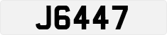 License plate of Jersey, Regular plates (J123456)