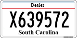 South Carolina, Dealer (X123456)