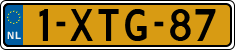 License plate of the Netherlands, Cars