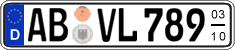 German license plate, Seasonal plates