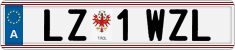 License plate of Austria, Regular plates