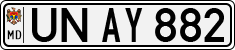 License plate of Moldova, Cars (1992)