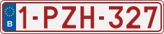 License plate of Belgium, Regular plates (2010)