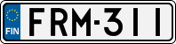 License plate of Finland, Cars