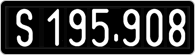 License plate of Austria, 1947 year system