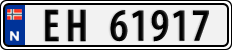 License plate of Norway, Cars