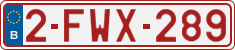 License plate of Belgium, Regular plates (2010)