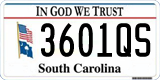 South Carolina, In God We Trust (1234AB/123 4AB)