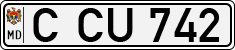License plate of Moldova, Cars (1992)