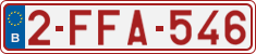 License plate of Belgium, Regular plates (2010)