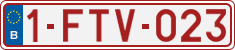License plate of Belgium, Regular plates (2010)
