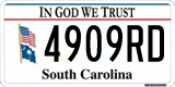 South Carolina, In God We Trust (1234AB/123 4AB)