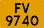 License plate of Hong Kong, AB 1234