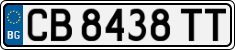 License plate of Bulgaria, Cars