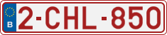 License plate of Belgium, Regular plates (2010)