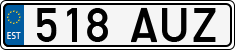 License plate of Estonia, Regular car plates
