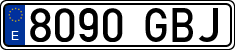 License plates of Spain, Ordinary (2000)