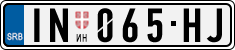 License plate of Serbia, Cars