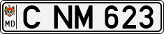 License plate of Moldova, Cars (1992)